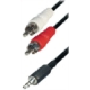 Kabel RCA  2x  -1x 3,5mm, 10m